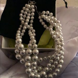 Lauren Elan pearl cluster necklace